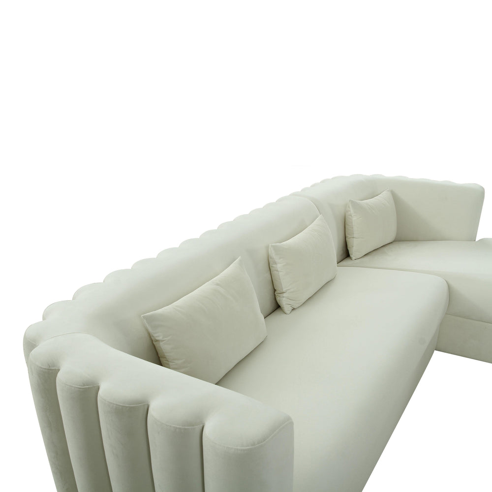 Callie 2-Piece Performance Velvet L-Shaped Sectional
