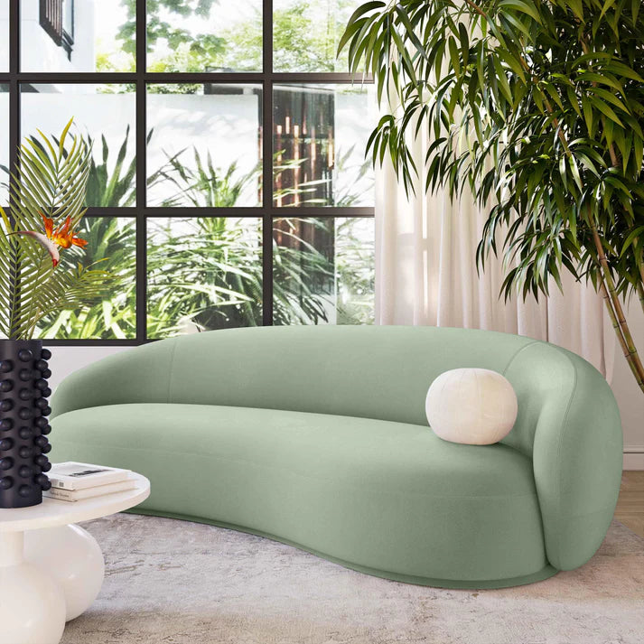 Kendall 90" Velvet Sofa - Moss Green