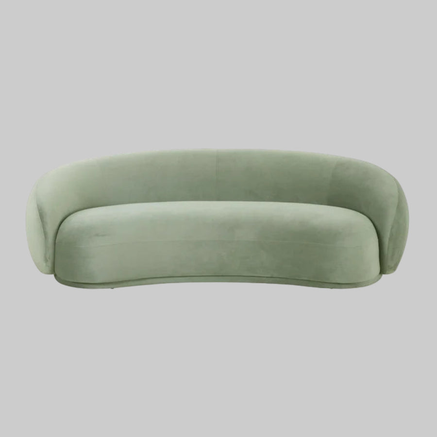 TOV Kendall 90" Velvet Sofa - Moss Green
