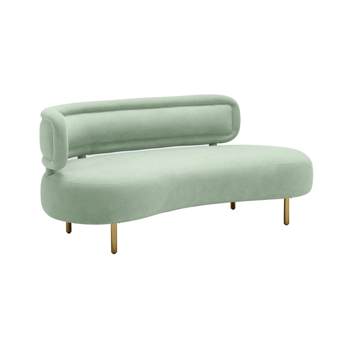 Tischa 70" Performance Fabric Sofa - Mint Green