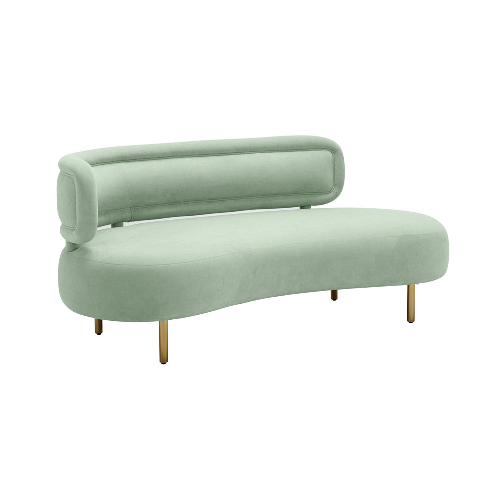 Tischa 70" Performance Fabric Sofa - Mint Green