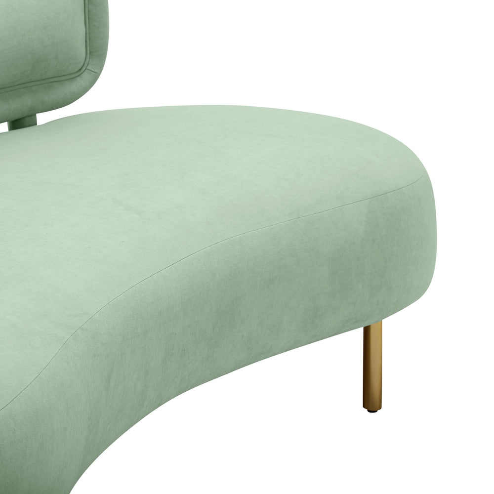 Tischa 70" Performance Fabric Sofa - Mint Green