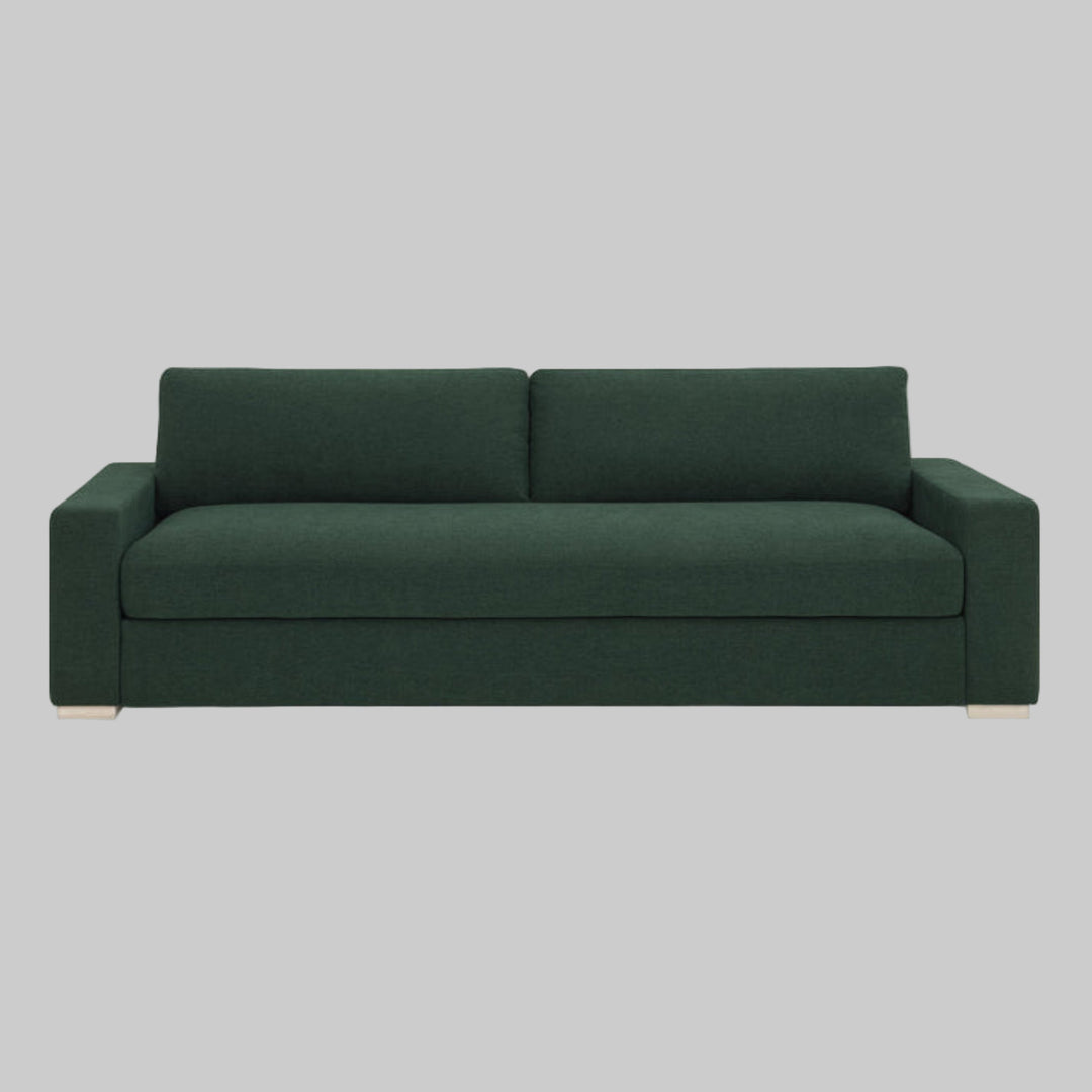Beckham 96" Performance Chenille Sofa - Olive Green