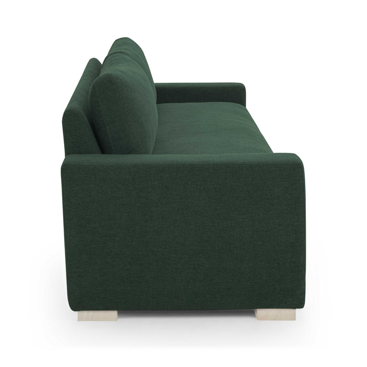 Beckham 96" Performance Chenille Green Sofa