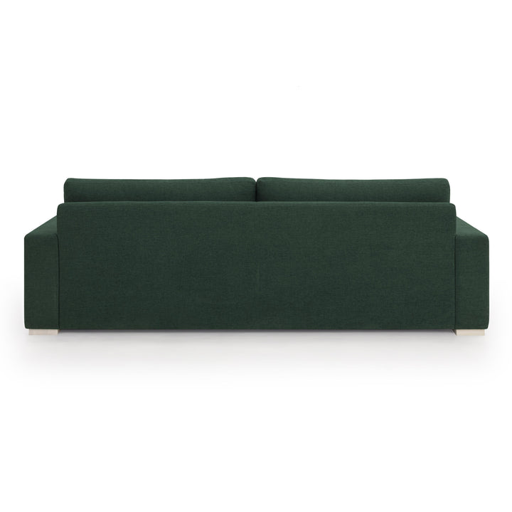 Beckham 96" Performance Chenille Green Sofa
