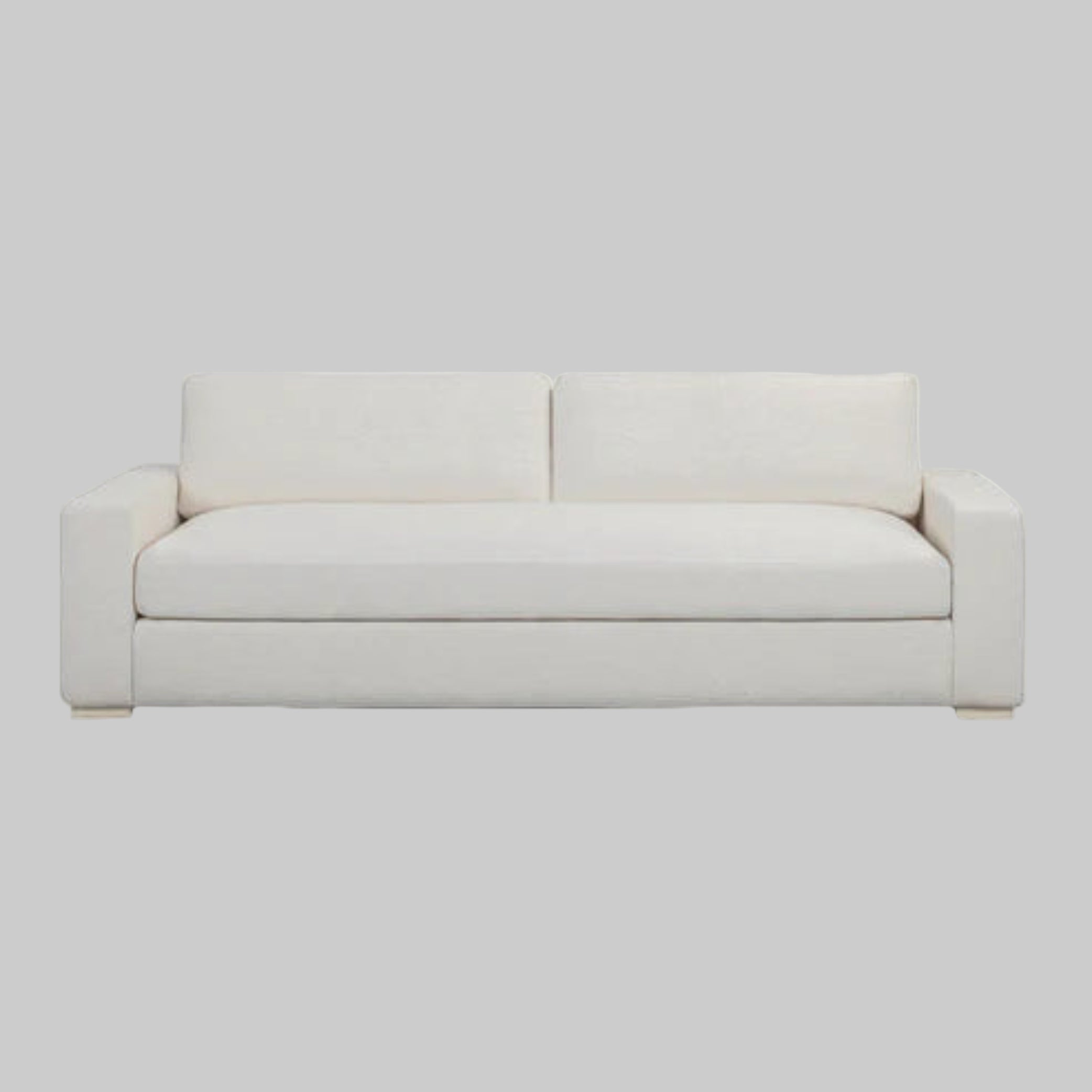 Beckham 96" Upcycled Chenille Sofa - Cream