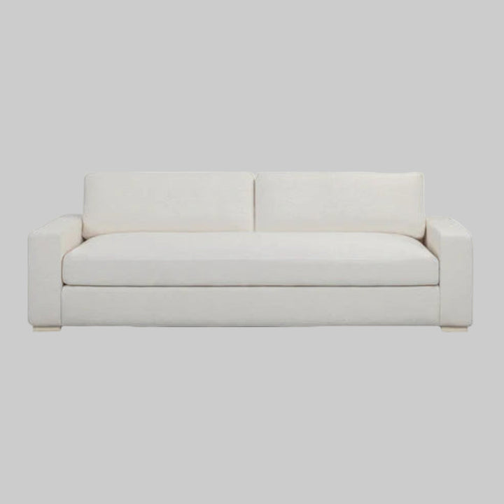 Beckham 96" Upcycled Chenille Sofa - Cream