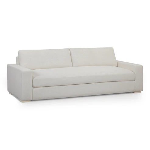 Beckham 96" Upcycled Chenille Sofa - Cream