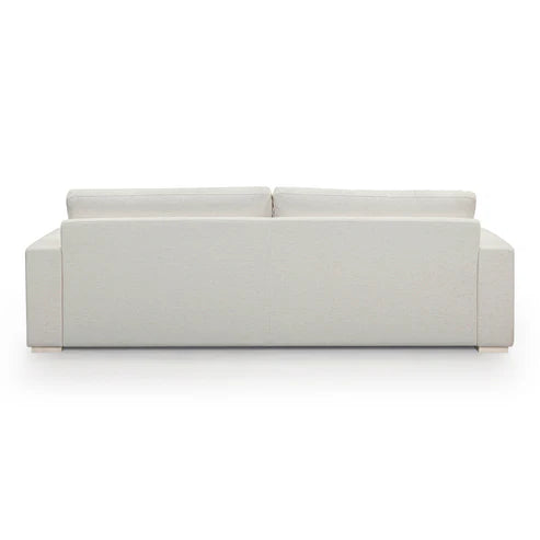 Beckham 96" Upcycled Chenille Sofa - Cream
