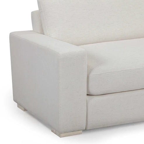 Beckham 96" Upcycled Chenille Sofa - Cream