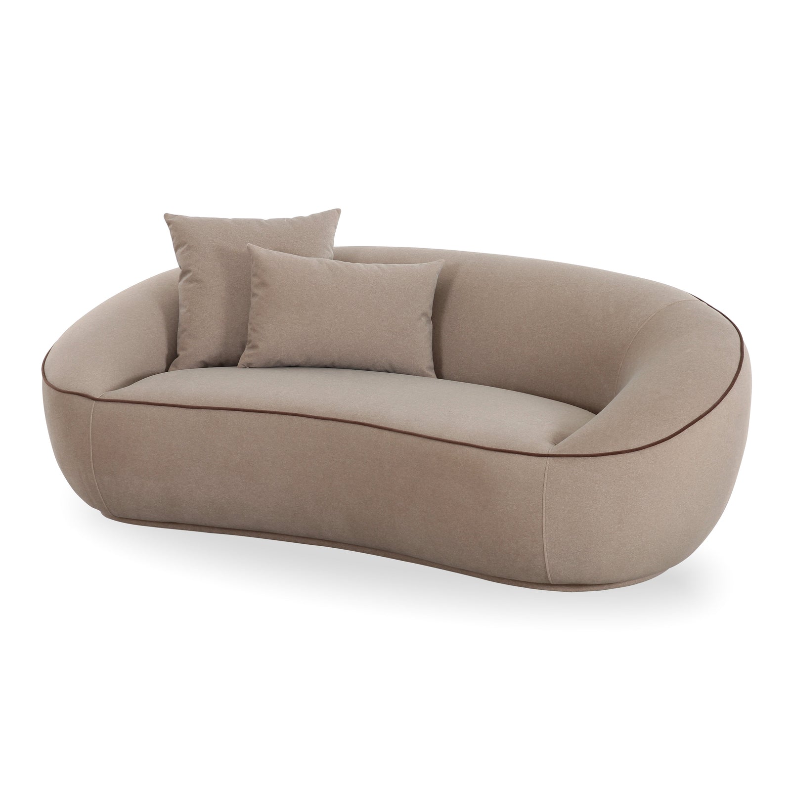 Jenny 78" Taupe Performance Faux Mohair Loveseat