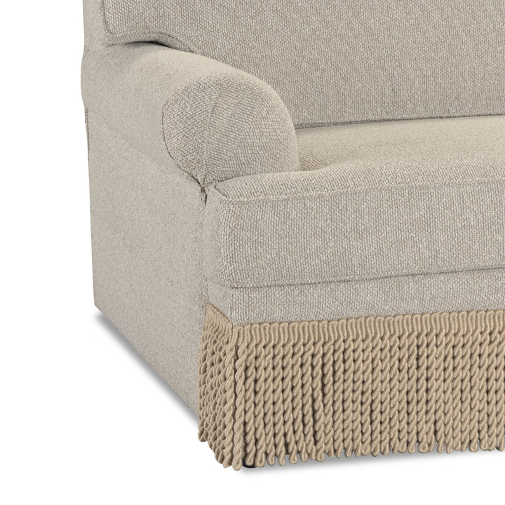 Yvette 3-Piece Warm Grey Performance Boucle L-Sectional