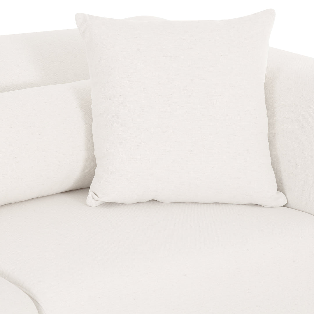 Tarra 4-Piece Cream Performance Chenille Modular U-Sectional