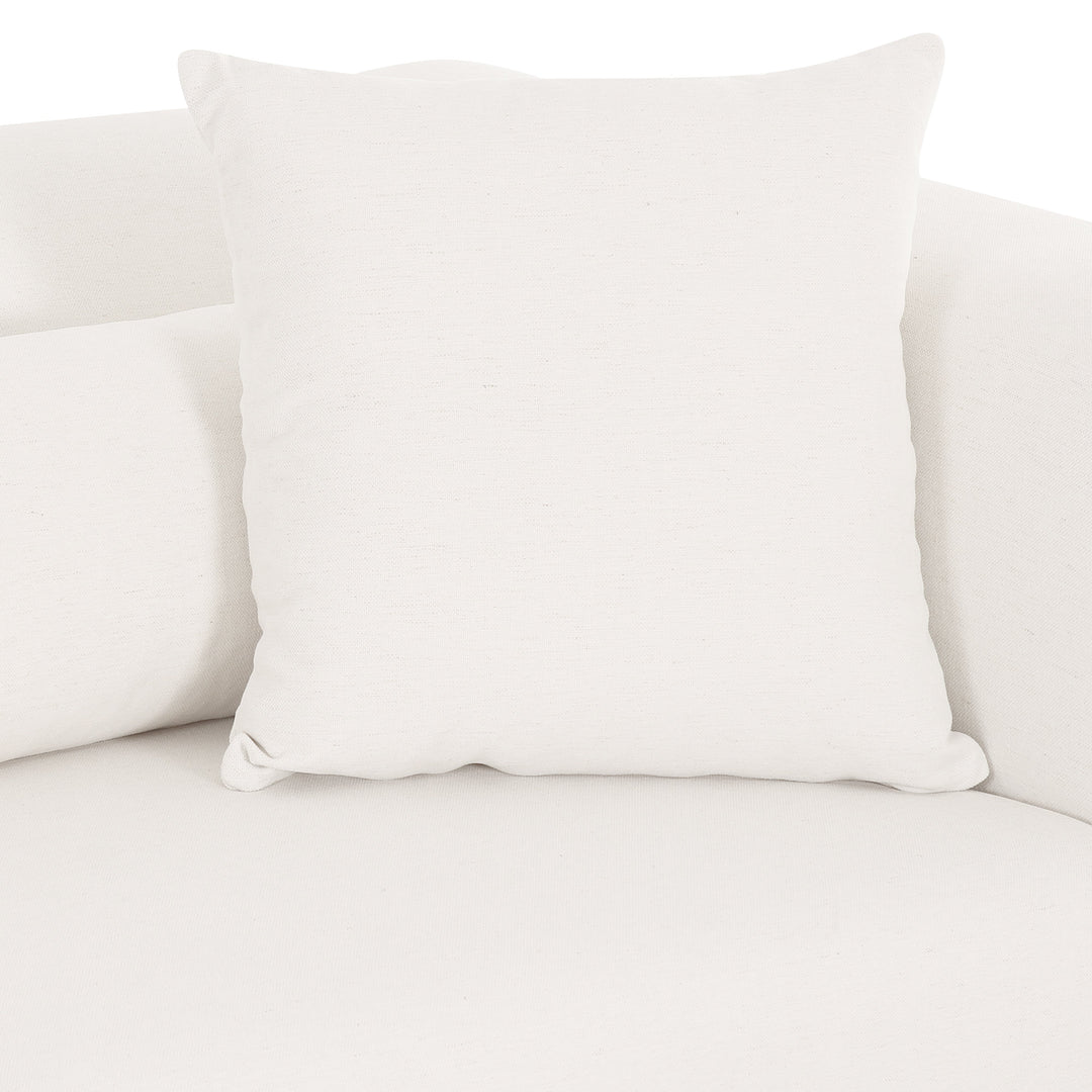 Tarra Cream Performance Chenille Modular Corner Chair
