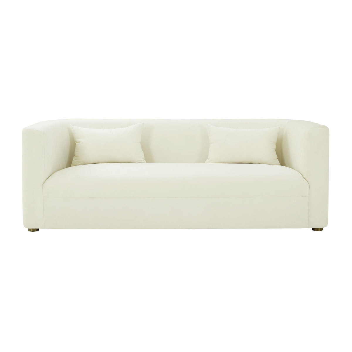 Callie 84" Performance Velvet Sofa - Cream