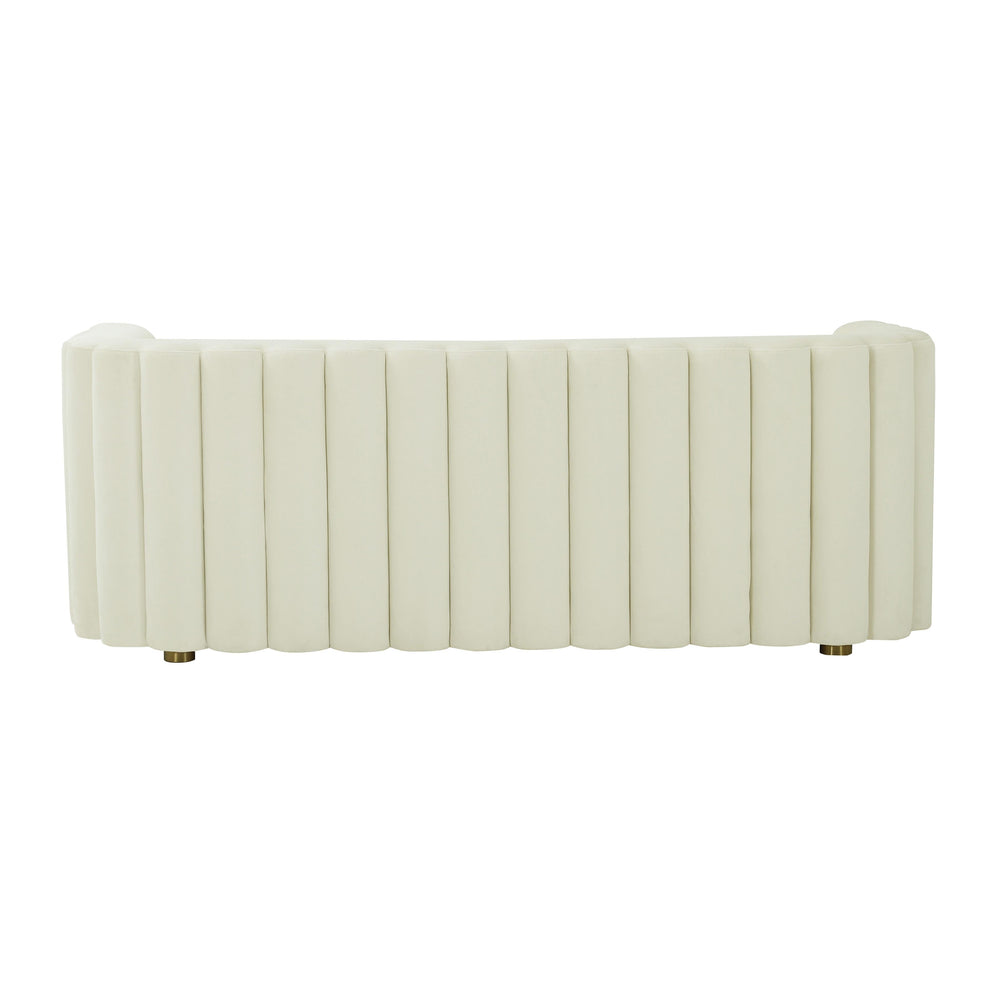 Callie 84" Performance Velvet Sofa - Cream