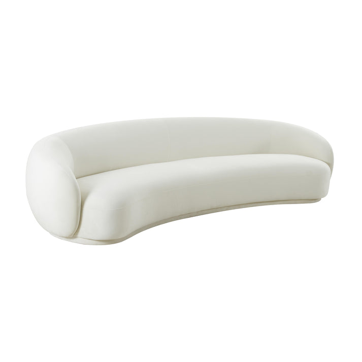 Kendall 90" Velvet Sofa - Cream
