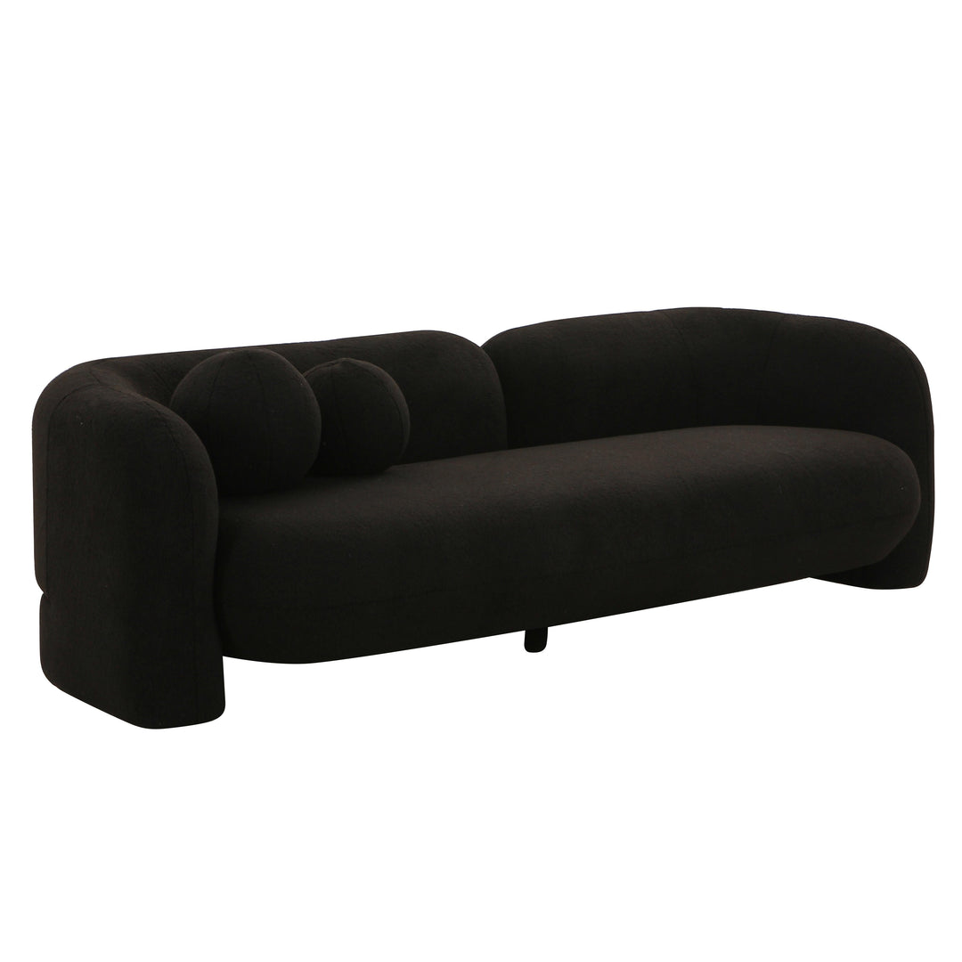 Amelie 91" Contract-Grade Faux Fur Sofa