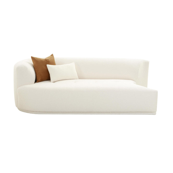 Fickle 82.5" Cream Performance Boucle Modular LAF Loveseat