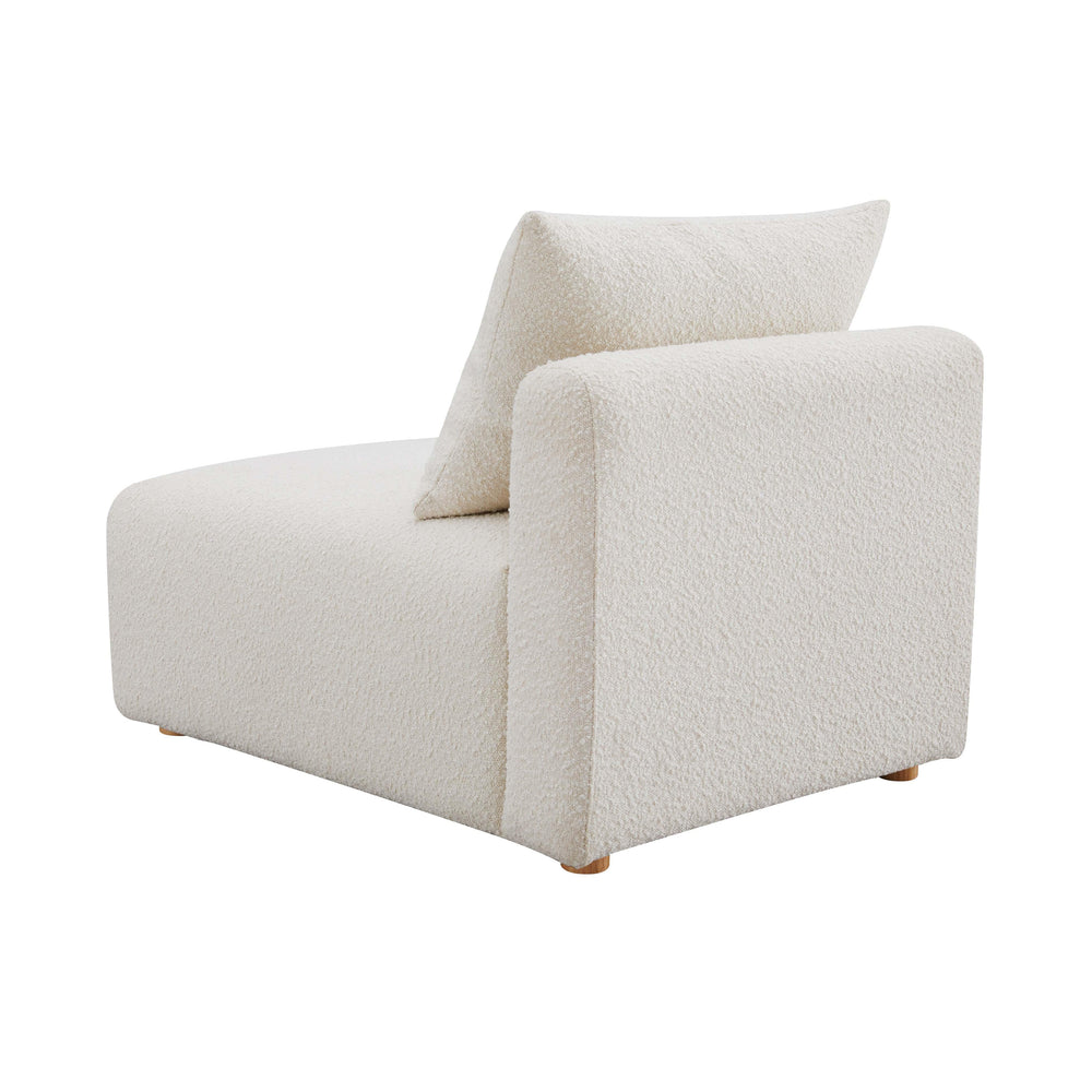 Hangover Cream Performance Boucle Modular Armless Chair