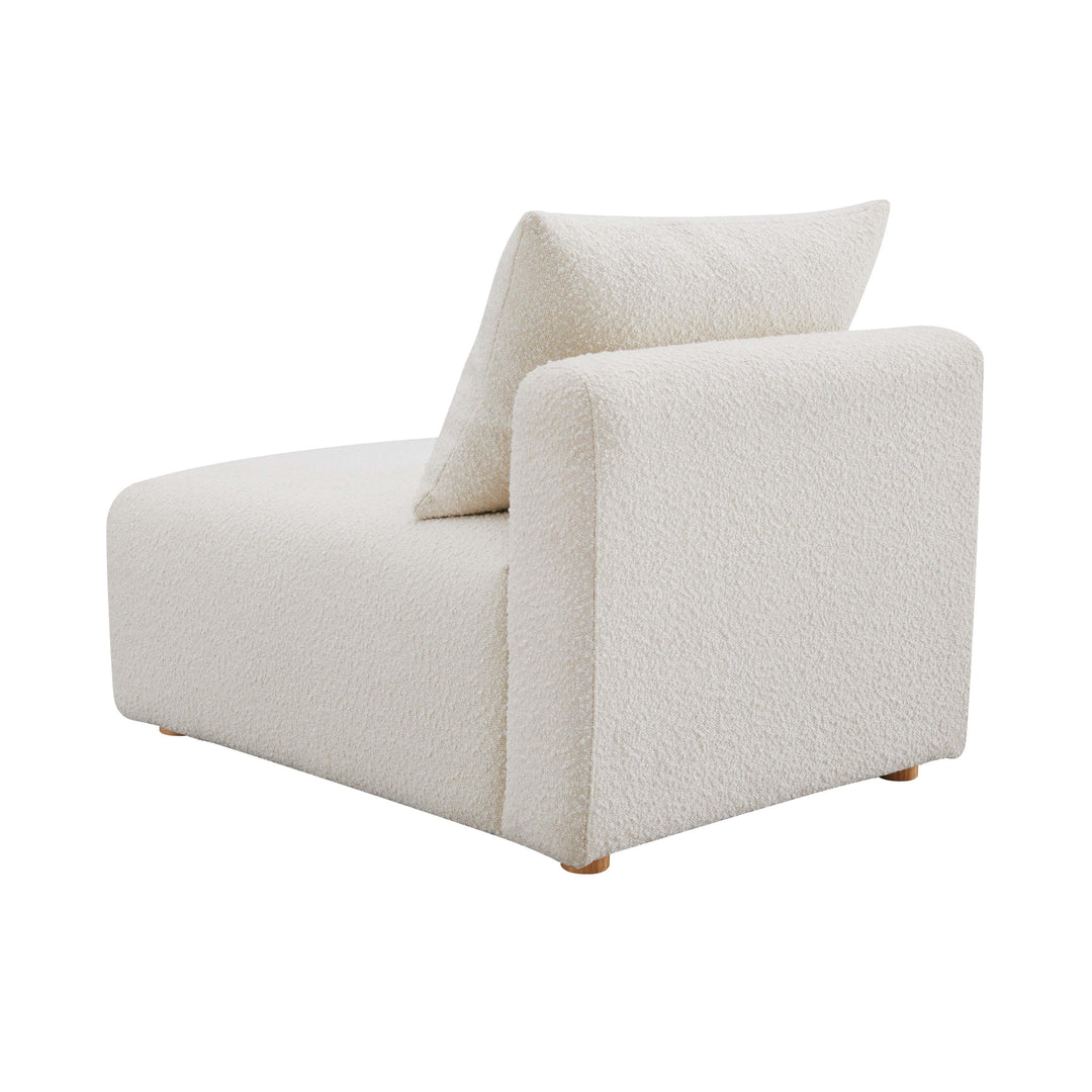 Hangover Cream Performance Boucle Modular Armless Chair