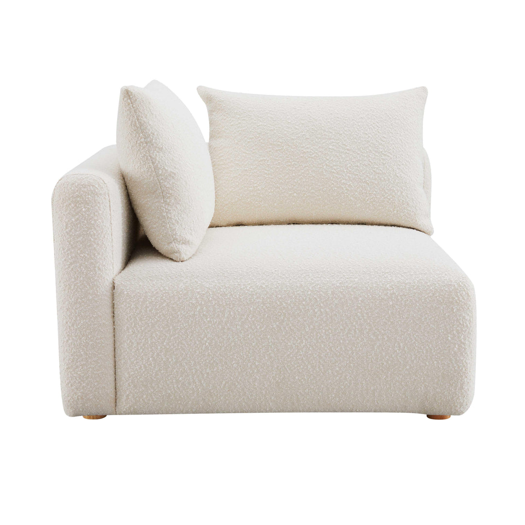 Hangover Cream Performance Boucle Modular Corner Chair