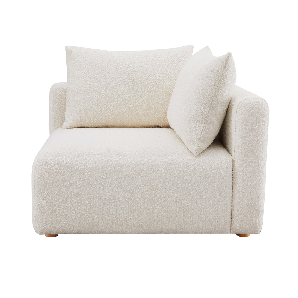 Hangover Cream Performance Boucle Modular Corner Chair