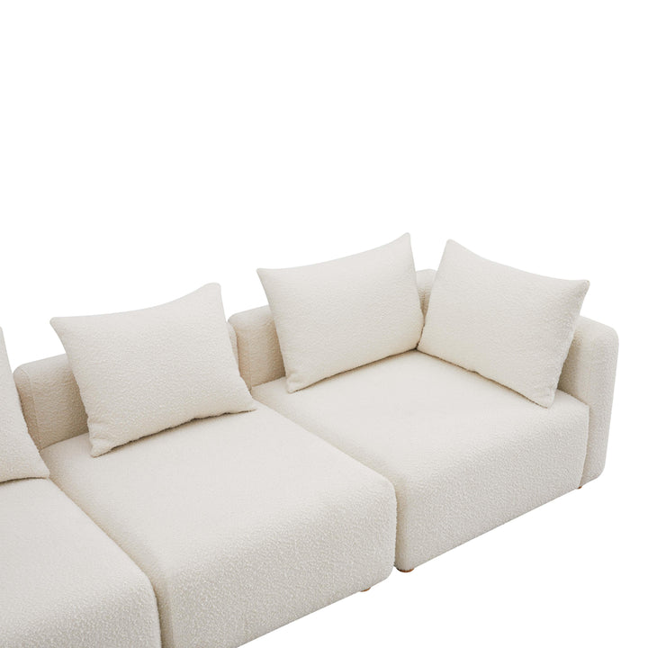 Hangover 112.5" Cream Performance Boucle Sofa