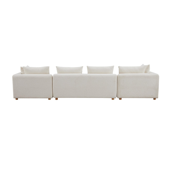Hangover 145" Cream Performance Boucle Long Sofa