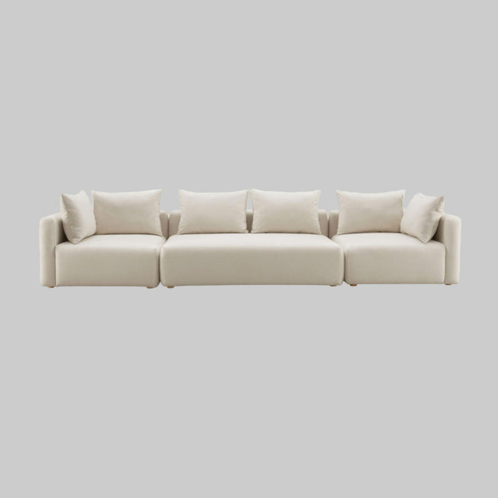 Hangover 112.5" Cream Performance Linen Sofa