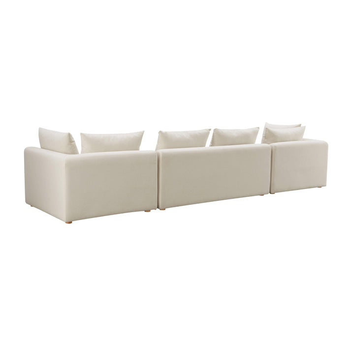 Hangover 112.5" Cream Performance Linen Sofa