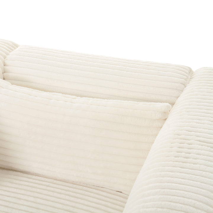 Tarra 118" Fluffy Oversized Performance Corduroy Modular Sofa