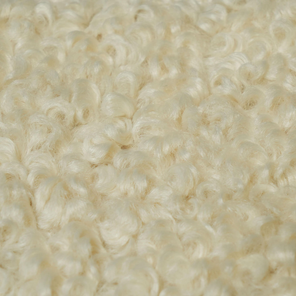 Leonie 84" Beige Faux Shearling Sofa