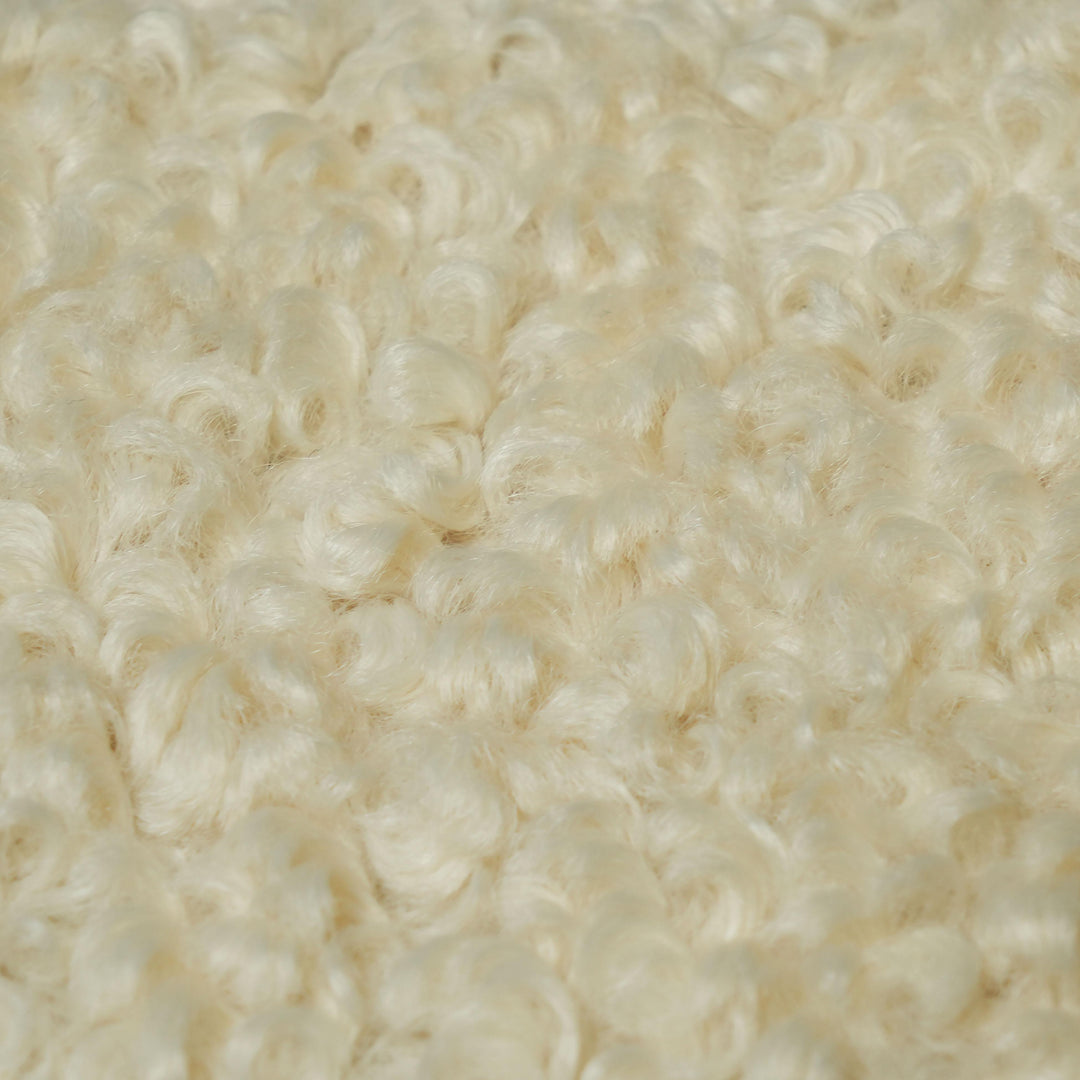 Leonie 84" Beige Faux Shearling Sofa