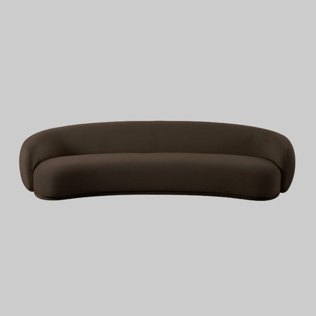 TOV Kendall 90" Velvet Sofa - Brown