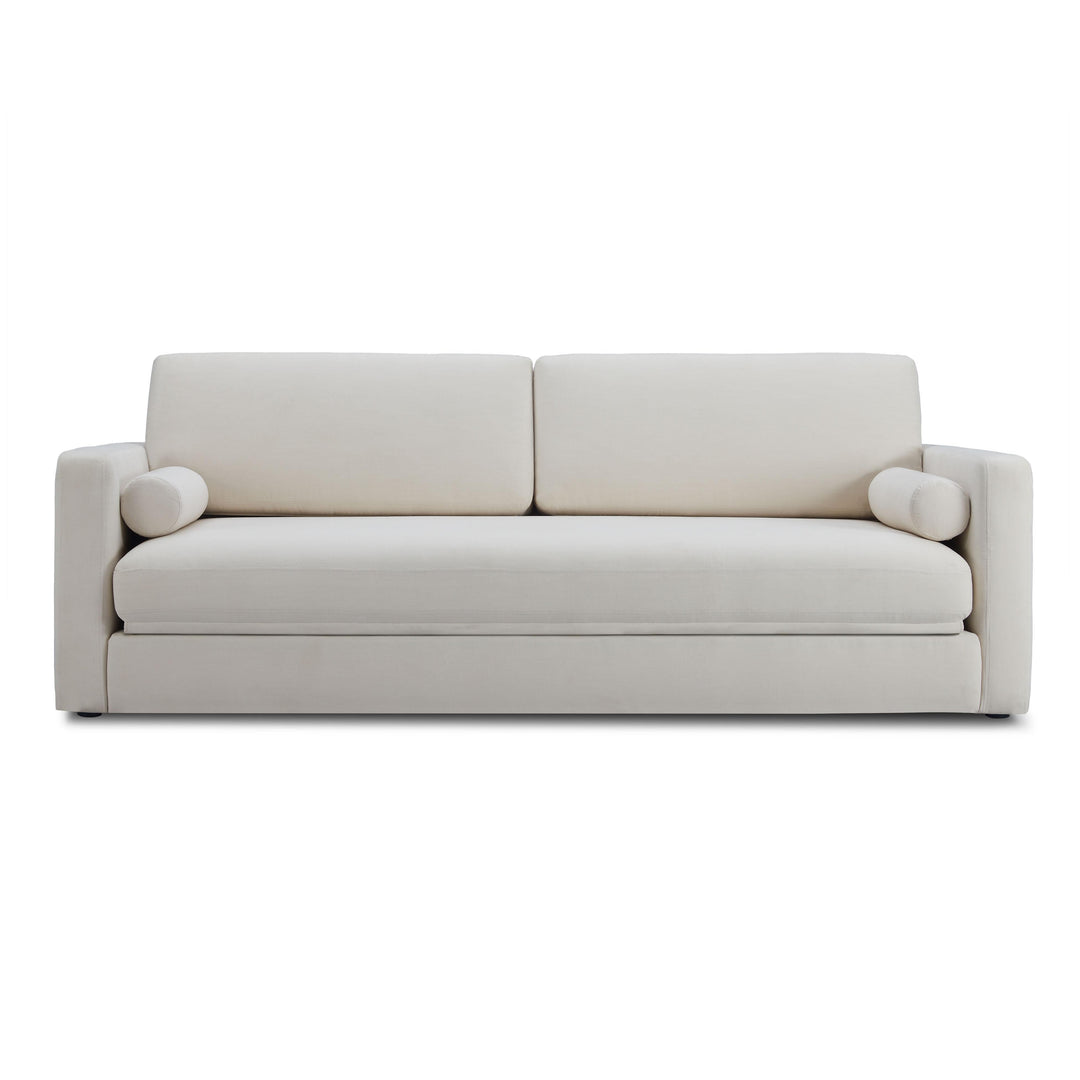 Ryan 91" Cream Upcycled Performance Linen Sleeper Sofa