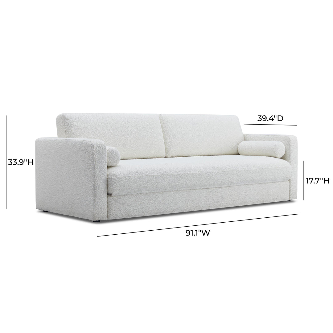 Ryan 91" Performance Boucle Sleeper Sofa