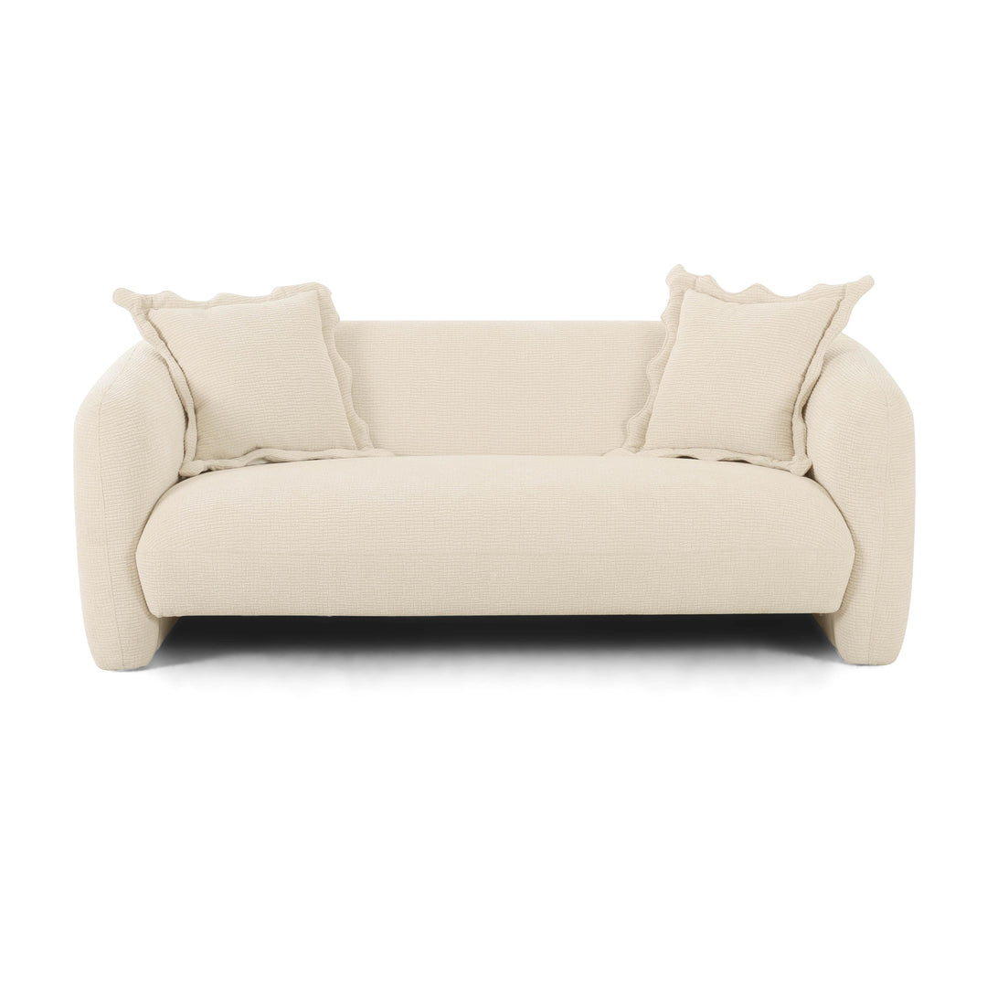 Lou 71.5" Sandstone Textured Performance Fabric Loveseat