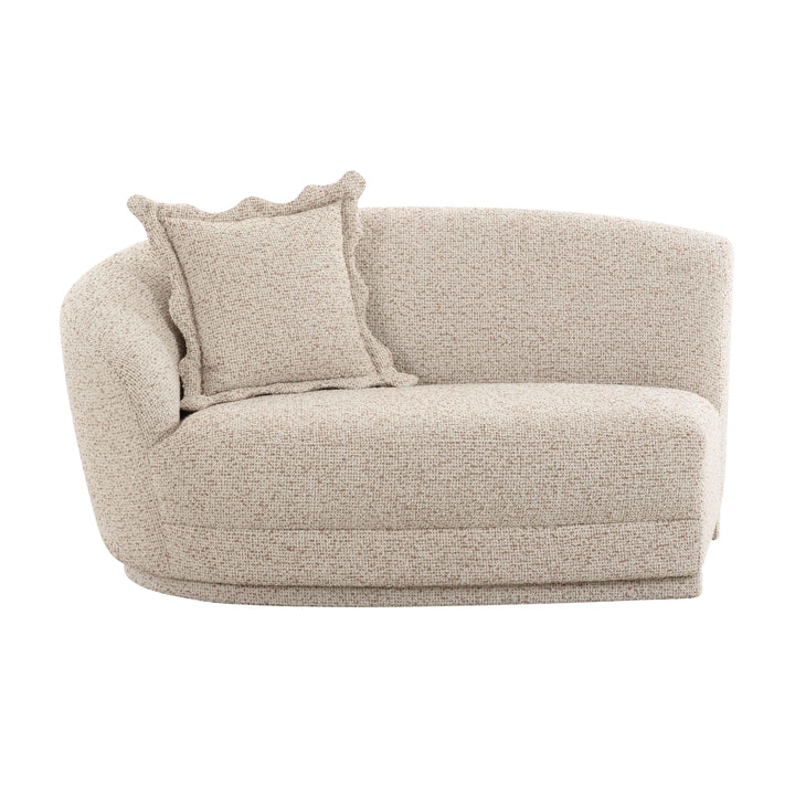Marion 60" Two-Tone Textured Performance Boucle Loveseat - LAF