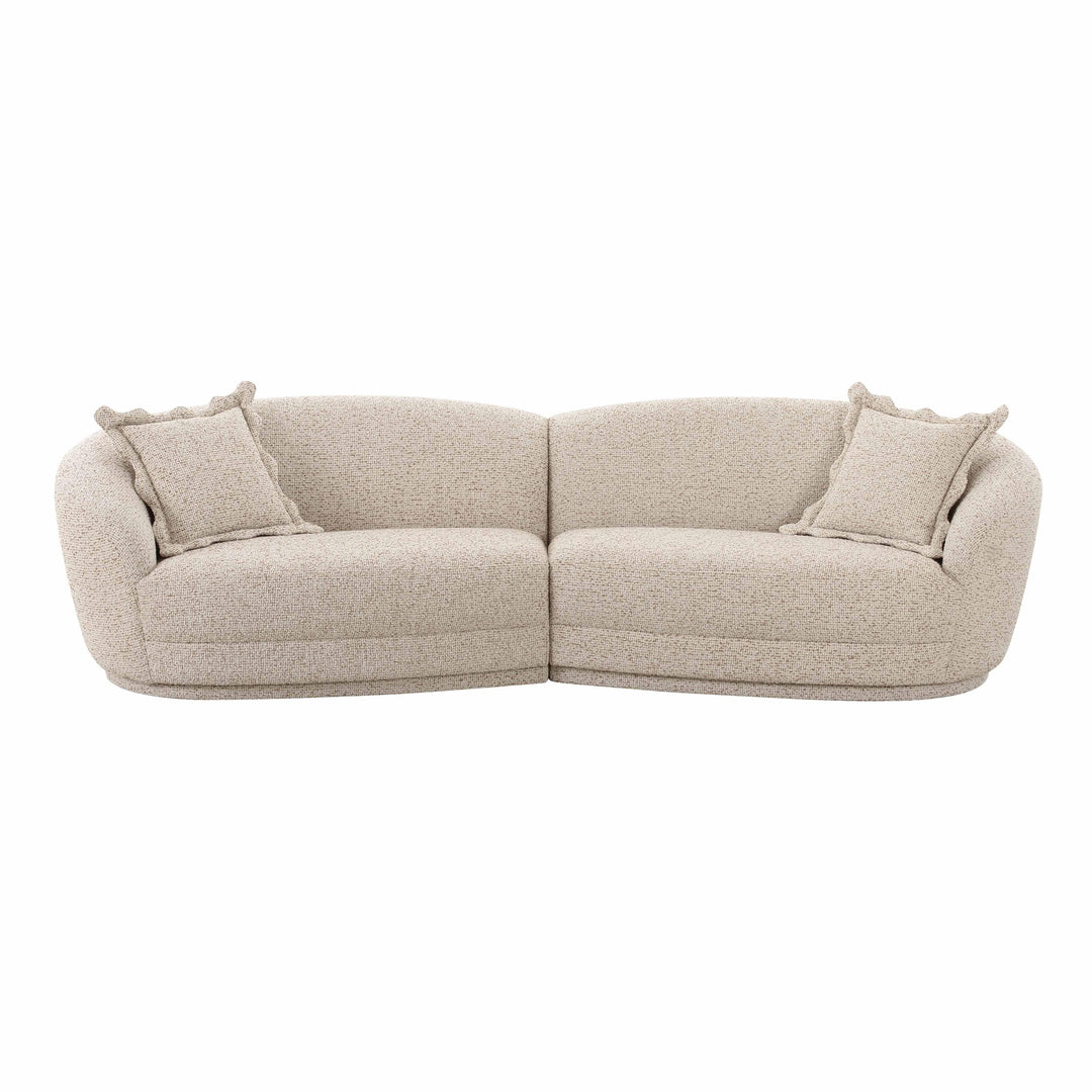 Marion 2-Piece Two-Tone Textured Performance Boucle Sectional