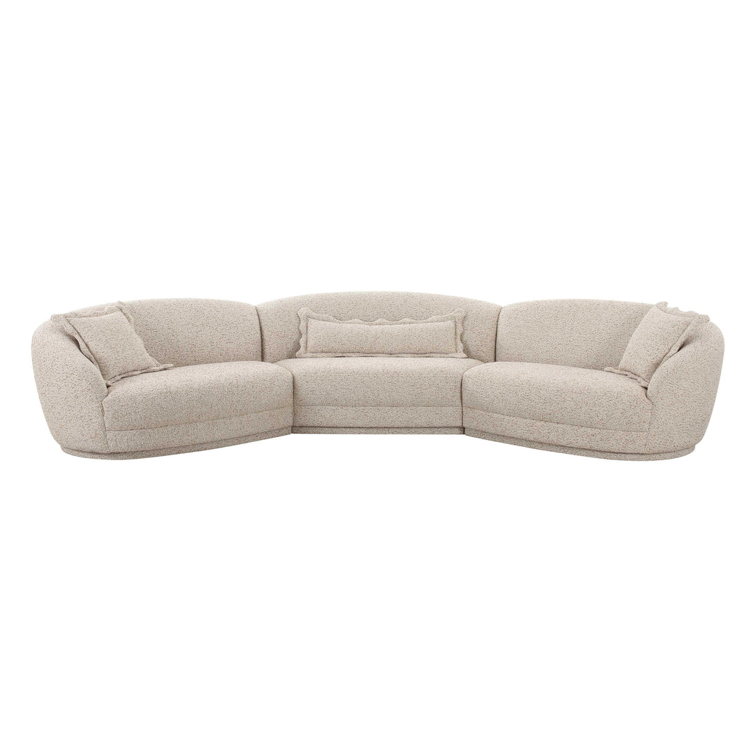 Marion 3-Piece Two-Tone Textured Performance Boucle Sectional