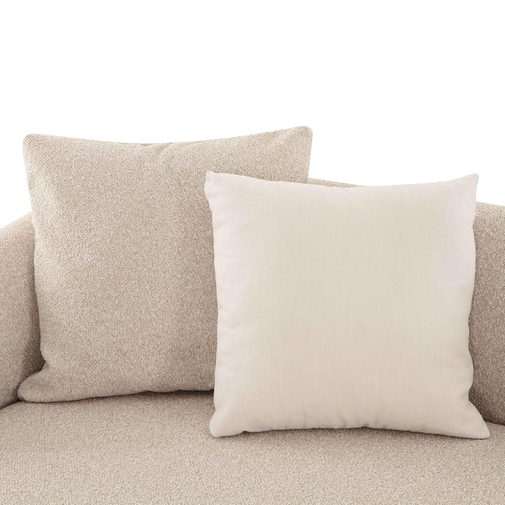 Sylvie 59" Cream Performance Boucle LAF Arm Loveseat