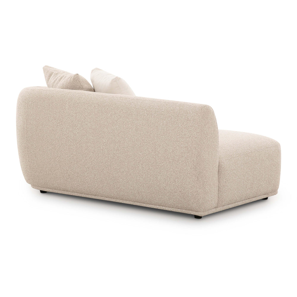 Sylvie 59" Cream Performance Boucle RAF Arm Loveseat