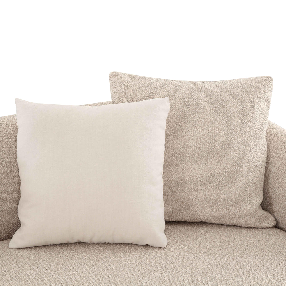 Sylvie 59" Cream Performance Boucle RAF Arm Loveseat