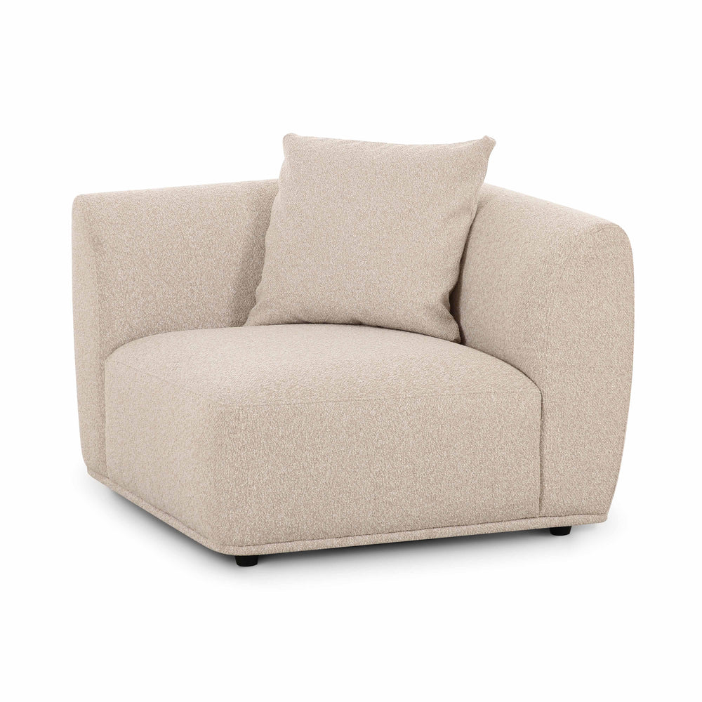 Sylvie Cream Performance Boucle Corner Chair