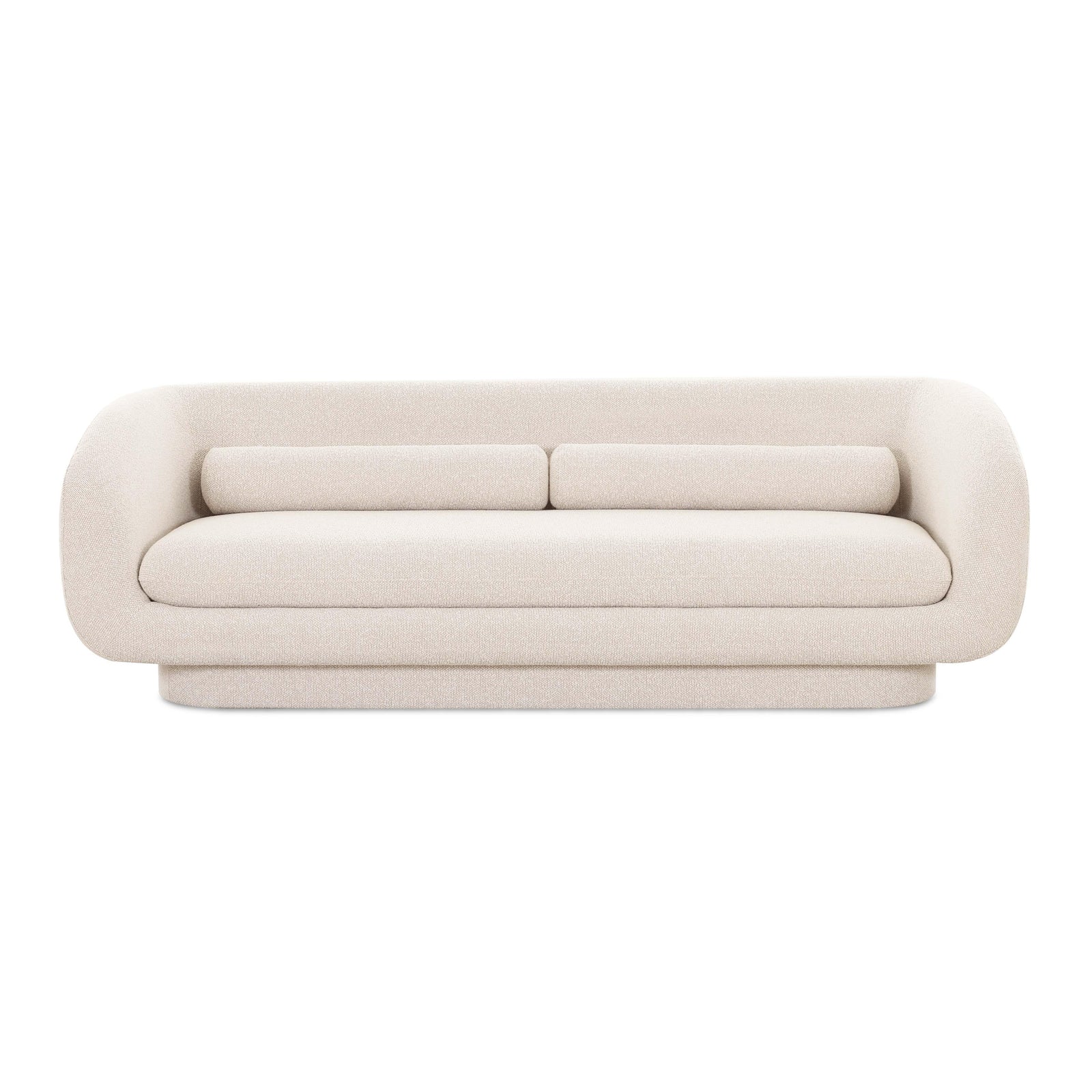 Simone 96" Cream Performance Boucle Sofa