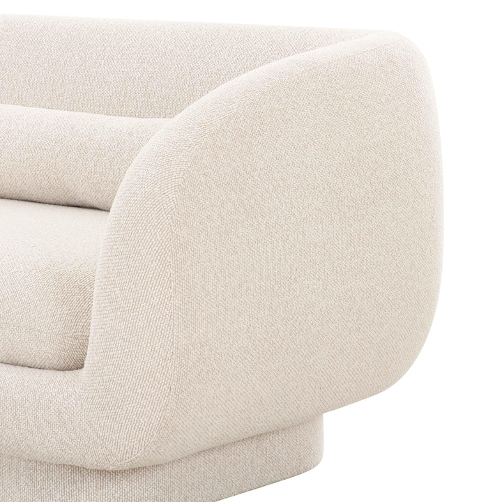 Simone 96" Cream Performance Boucle Sofa