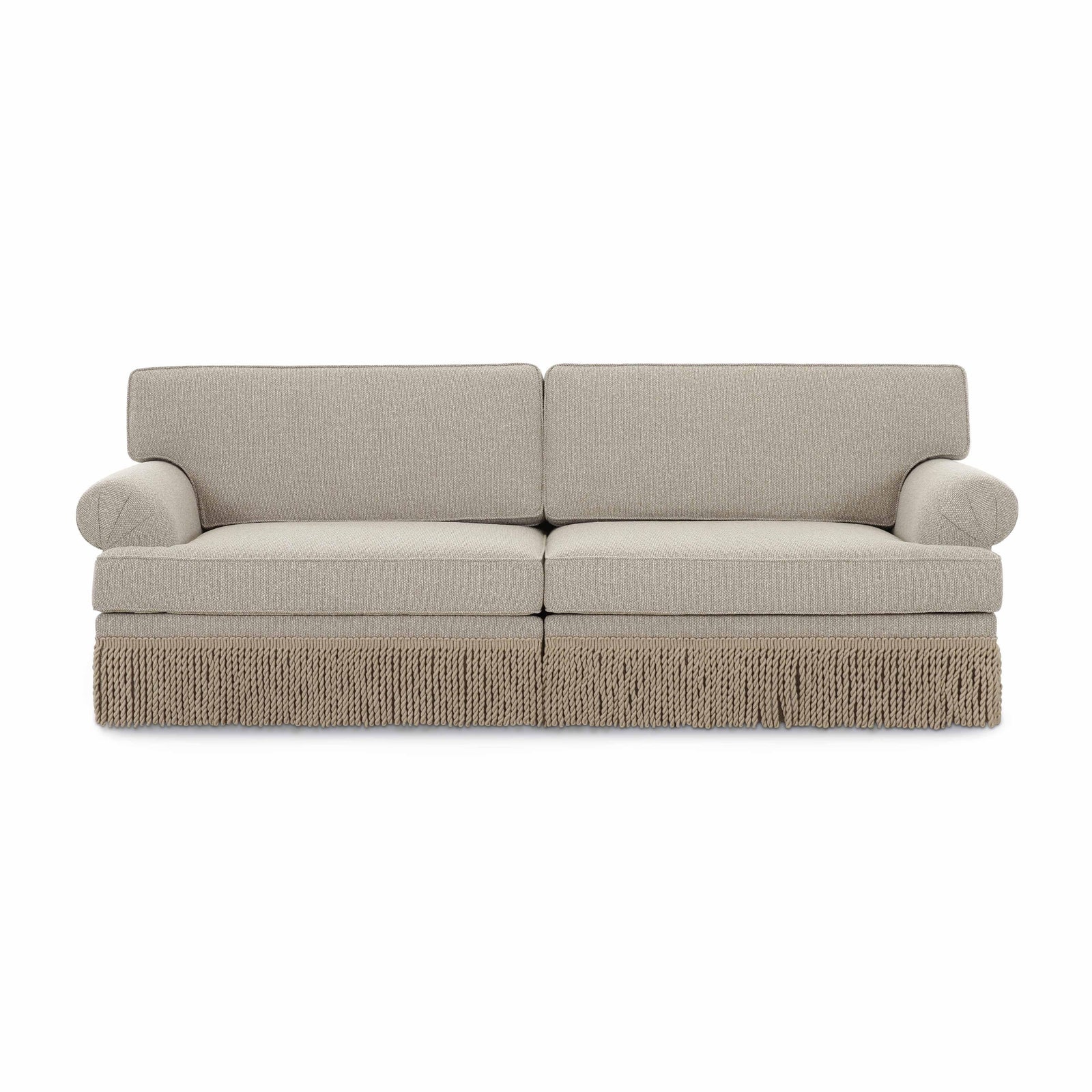 Yvette 92" Warm Grey Performance Boucle Sofa
