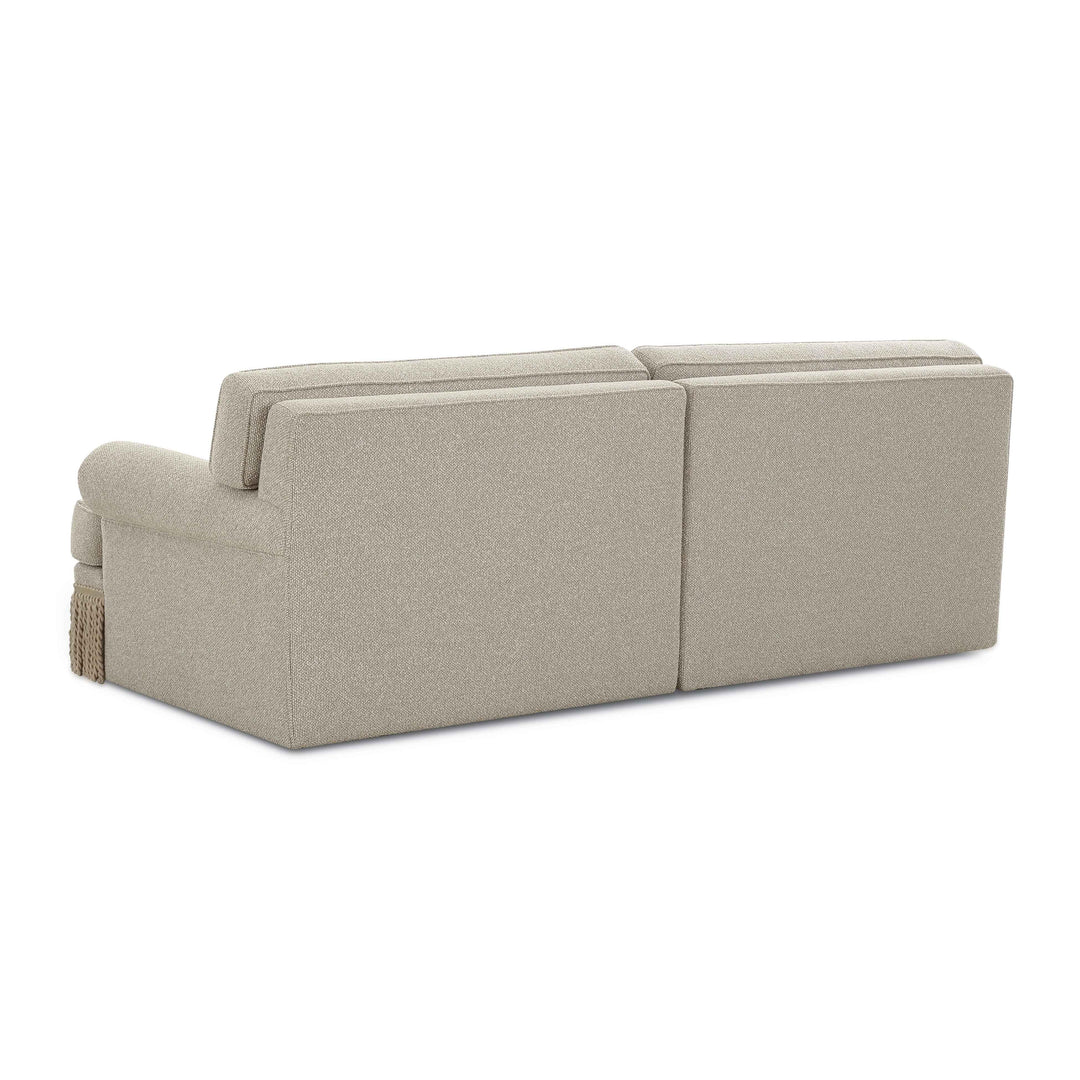 Yvette 92" Warm Grey Performance Boucle Sofa