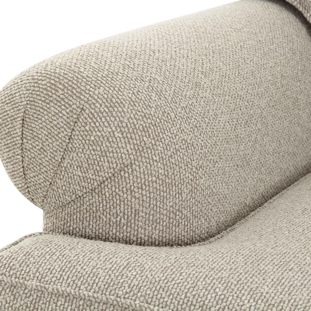 Yvette 92" Warm Grey Performance Boucle Sofa